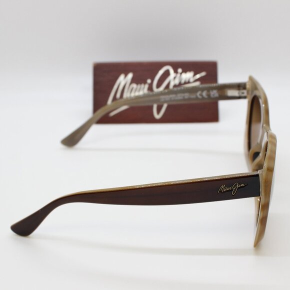 NEW Maui Jim PAKALANA Women Polarized Sunglasses Chocolate Tortoise HS855-01 - Picture 4 of 4